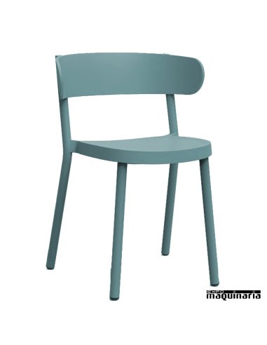 Silla terraza RECASINO apilable color azul retro