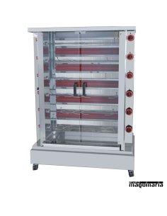 Asador de pollos por INFRAROJOS 6 espadas 30 pollos IN20026