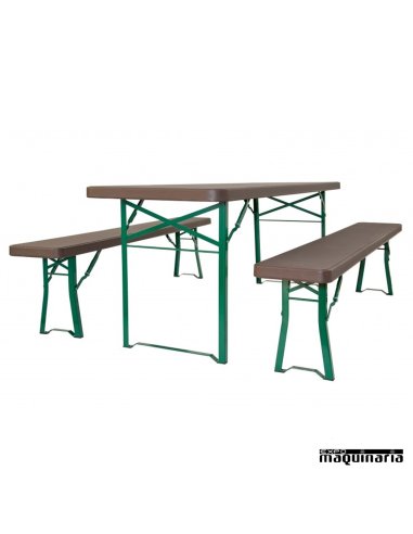 Banco con patas plegable ZOMUNICH BENCH (220 X 30 cm)
