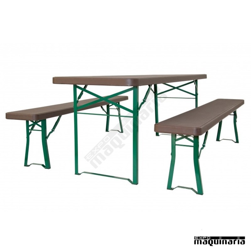 Banco con patas plegable ZOMUNICH BENCH (220 X 30 cm)