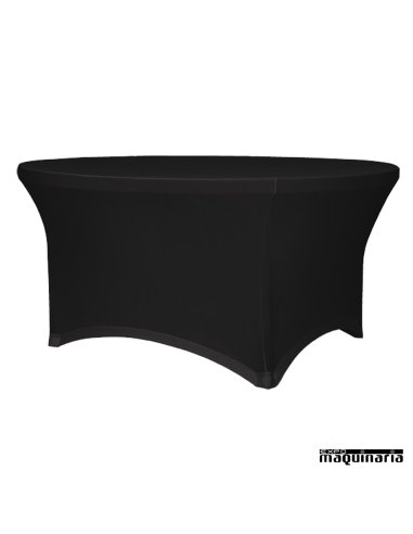 Funda de mesa ZOSTRECHPLANET150 redonda adaptable negra