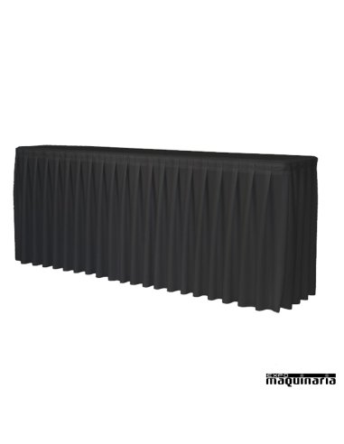 Funda de Mesa ZOPARAMOUNTXL150 (plisada) negra
