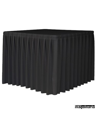 Funda de Mesa ZOPARAMOUNTXXL90 (plisada) negra