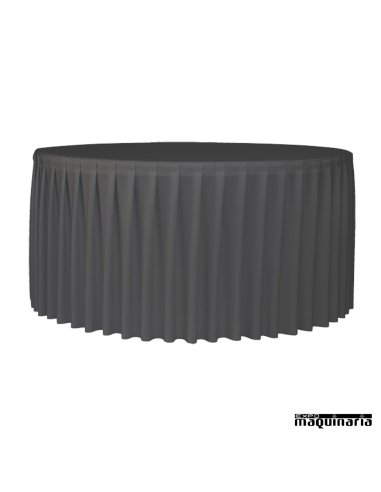 Funda de Mesa PLANET120 PARAMOUNT (plisada) antracita
