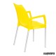 Sillón apilable LBTULIPB amarillo