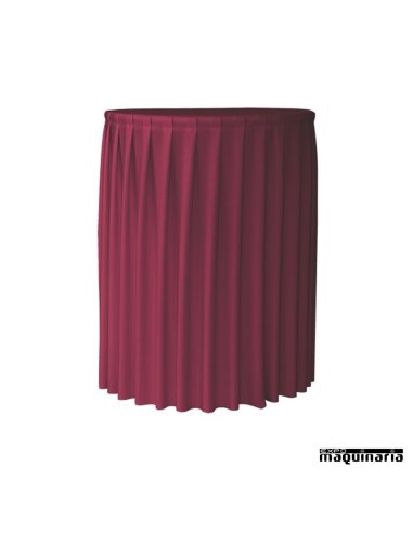 Funda de Mesa ZOPARAMOUNTCOCKTAIL (plisada) burdeos