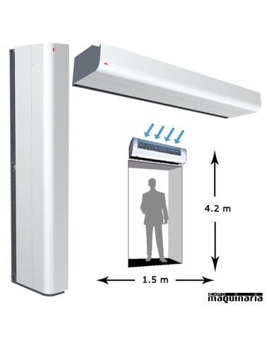 Cortina de aire AVPA4215A ambiente