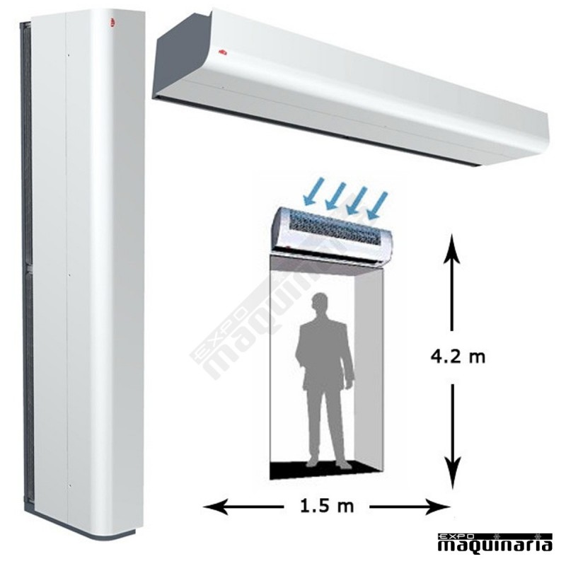 Cortina de aire AVPA4215A ambiente