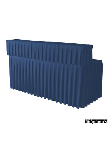 Funda de Mesa BUFFET180 PARAMOUNT (plisada) azul