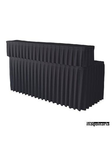 Funda de Mesa BUFFET180 PARAMOUNT (plisada) negro