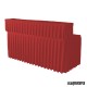 Funda de Mesa BUFFET180 PARAMOUNT (plisada) rojo