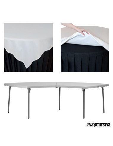 Mantel hosteleria para mesa de esquina ZOMANTELXXLMOON