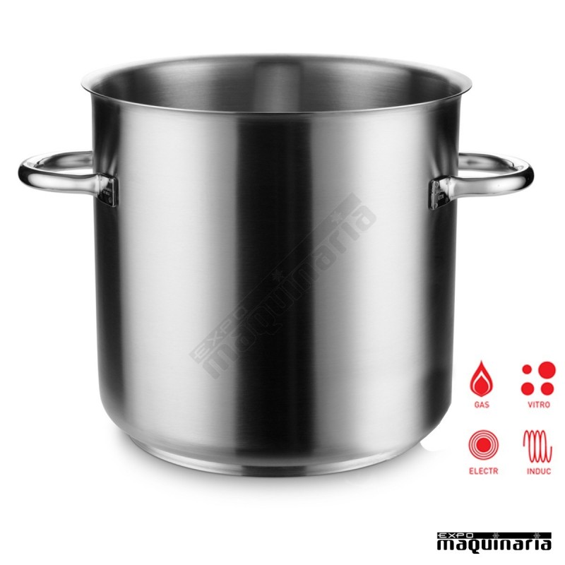 Olla industrial inox de 98 litros sin tapa PU290.150