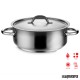 Cacerola industrial inox 65 litros baja con tapa PU291.060