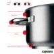 Cacerola industrial inox 65 litros baja con tapa PU291.060 detalles