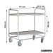 Carro de servicio desmontable 2 bandejas 90 cm PU8340
