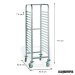 Carro desmontable 17 guías bandejas GN 1/1 PU80470