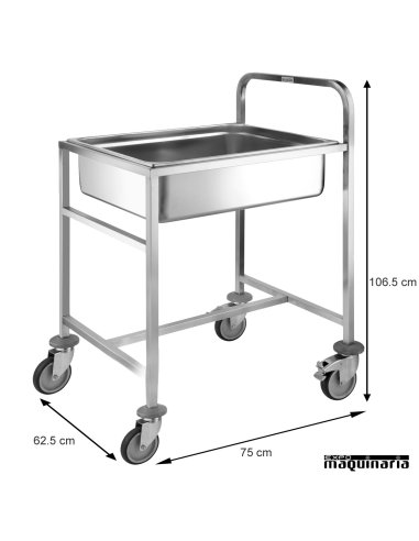 Carro porta cubetas GN 2/1 PU80380
