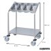Carro porta cubiertos GN 1/3 y portabandejas PU80740