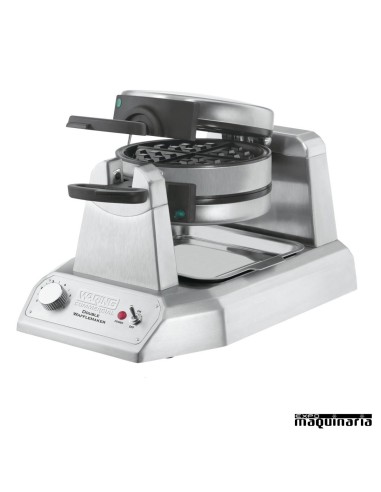 Gofrera profesional  doble PUWW200E con triple capa antiadherente