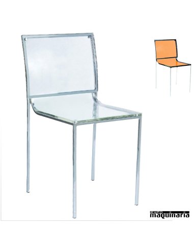 Silla bar transparente FADENVER