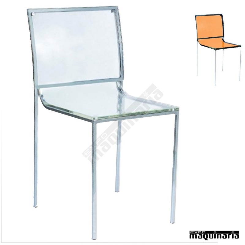 Silla bar transparente FADENVER