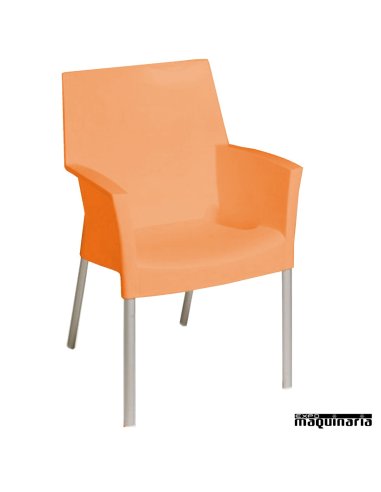 Sillon bar apilable FAMARBELLA color naranja