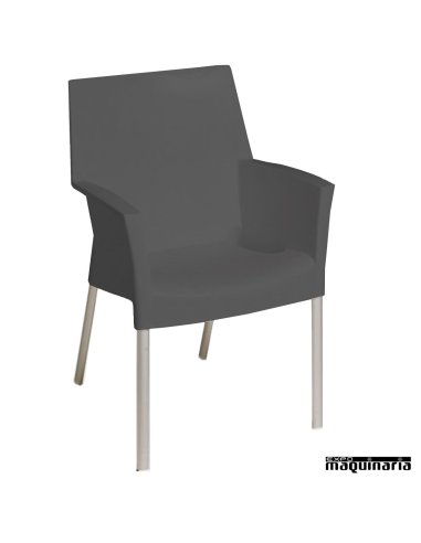 Sillon bar apilable FAMARBELLA color negro