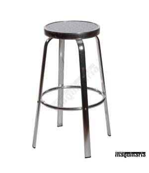 Taburete de aluminio 4F222 sin respaldo