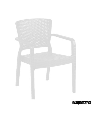 Silla de terraza FASANTORINI color blanco
