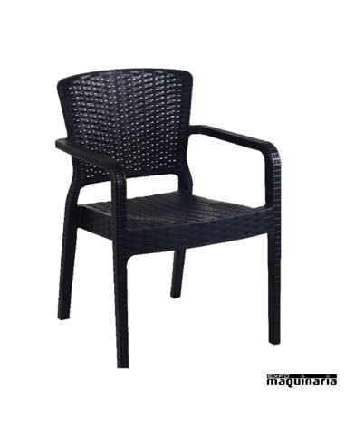 Silla de terraza FASANTORINI color negro