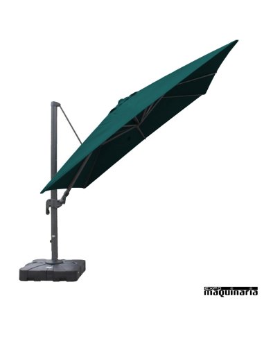 Parasol 3x3 aluminio DELUXE color verde