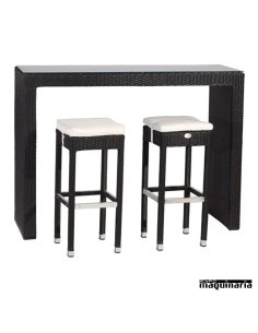 Mesa alta de rattan FAMODENA50
