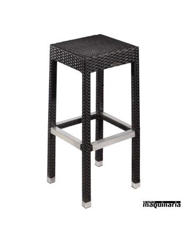 Taburete de médula de rattan FAMONZA