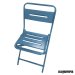 Silla plegable vintage  1F501 color azul