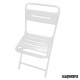 Silla plegable vintage 1F501 color blanco