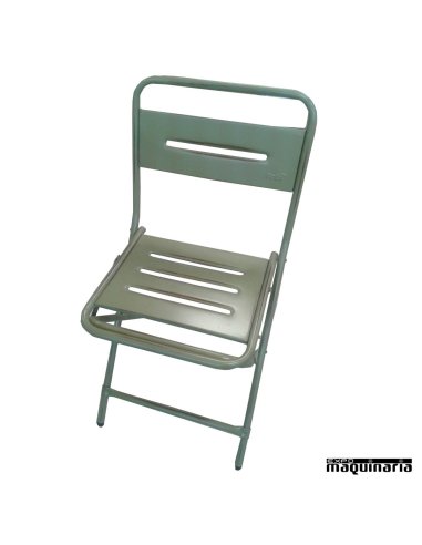 Silla plegable vintage  1F501 color verde