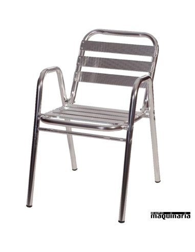 Sillón terraza aluminio apilable 2F222