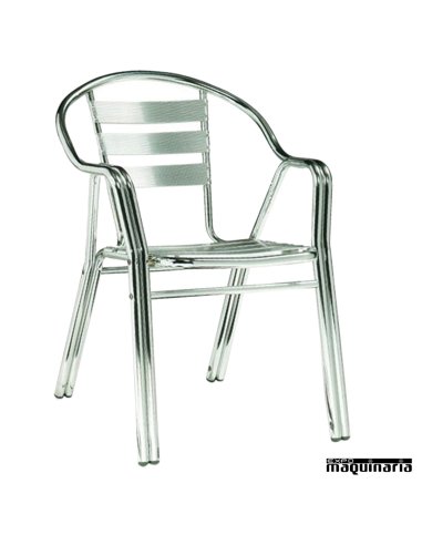 Sillón apilable terraza aluminio FASALINAS