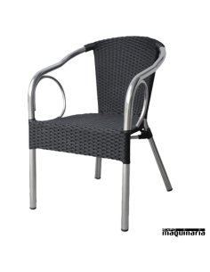 Sillón aluminio ratan FASALZBURGO DELUXE 2