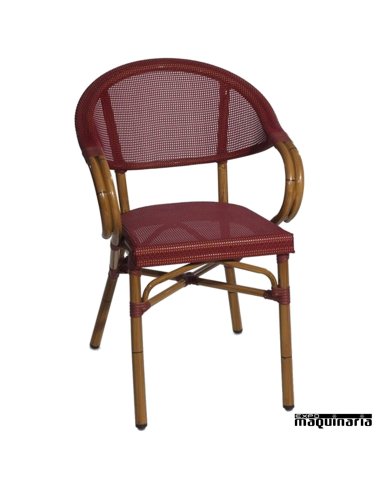 Sillón aluminio textiline FAVALONA BURDEOS