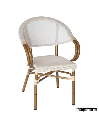 Sillón terraza aluminio FAVALONA CREMA