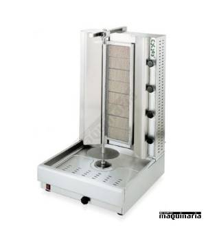 Asador de Kebab a gas inoxidable NTKG-08