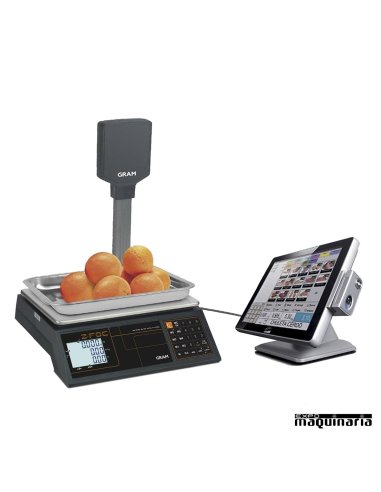Balanza Comercial sin ticket GRZFOC-30P RS con TPV (no incluido)