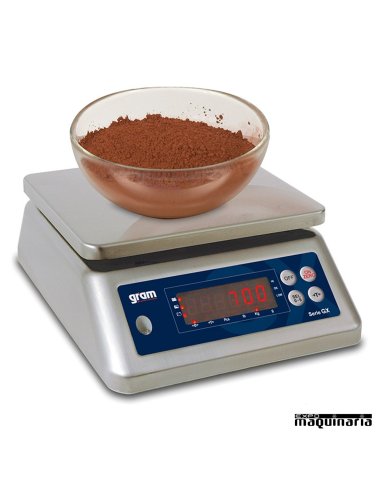 Balanza Industrial GRGX con doble Display LED ejemplo de peso
