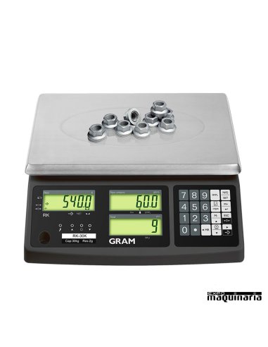 Balanza Industrial cuenta piezas GRRK con alta conectividad