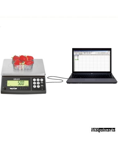 Balanza Industrial GRRZ-30 conectada a ordenador (no incluido)