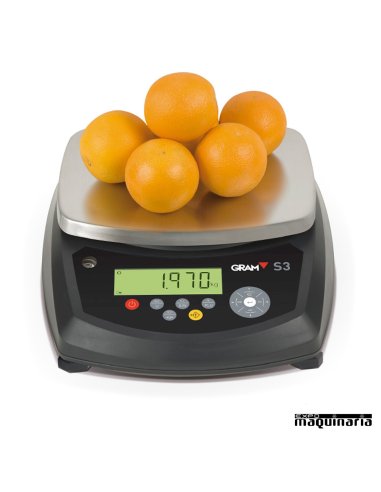 Balanza Industrial GRS3-RS pesando naranjas