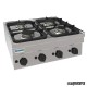 Cocina industrial a gas PC70G/6 con cuatro quemadores