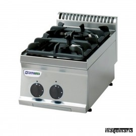 Cocina industrial a gas CLPC35G7 con dos quemadores